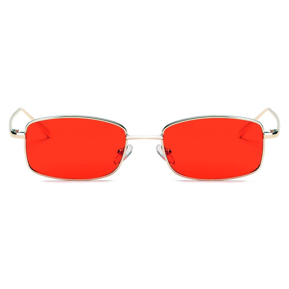 GARNER | S2076 - Retro Vintage Slim Rectangle Sunglasses