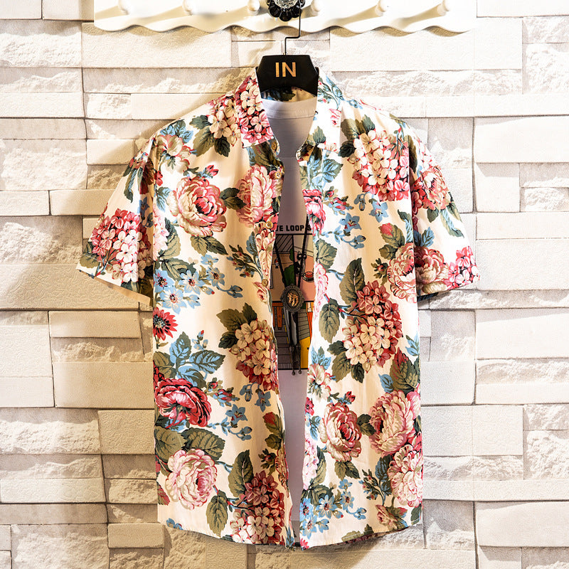 Fashion Casual Floral Shirt For Men