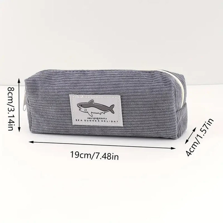 Cute Shark Pencil Case for Kids - Large Capacity Stationery Organizer SimpleCute Things