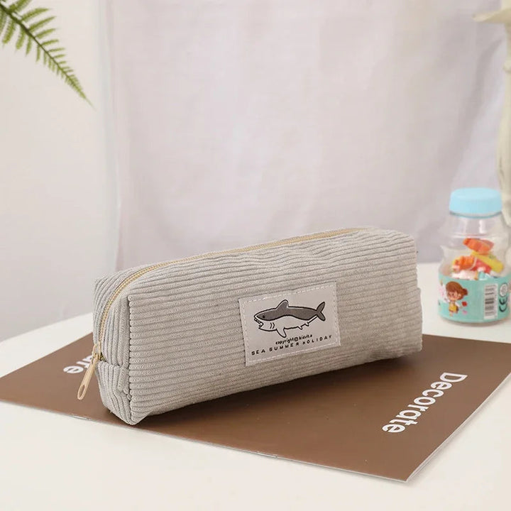 Cute Shark Pencil Case for Kids - Large Capacity Stationery Organizer SimpleCute Things