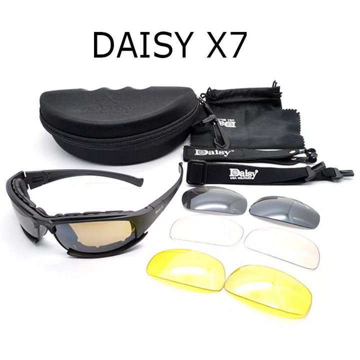 Daisy X7 Polarized Army Goggles Sunglasses - Enhanced Vision & Protection SimpleCute Things