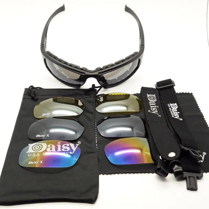 Daisy X7 Polarized Army Goggles Sunglasses - Enhanced Vision & Protection SimpleCute Things