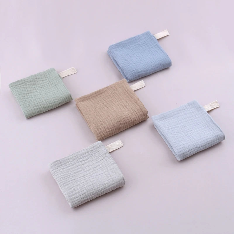 5pcs/Set Square Cotton Baby Face Towel / Bibs Burp Cloths 30x30cm