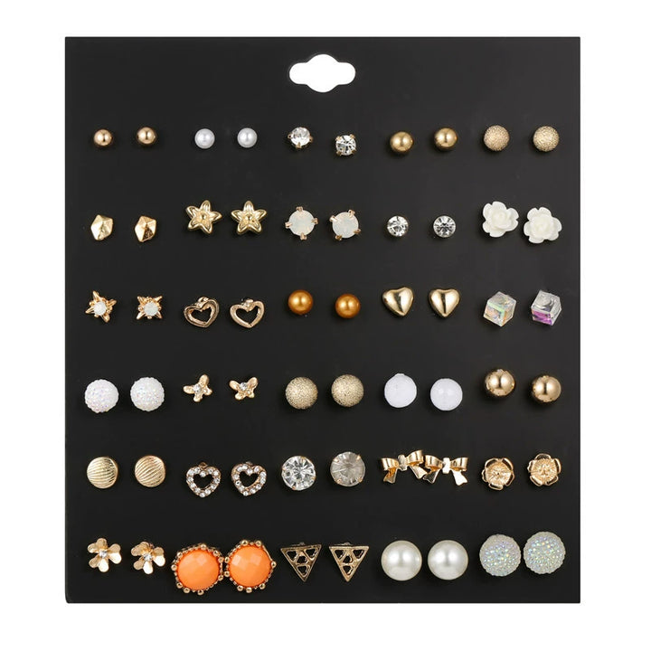 Mixed Earrings Set Earrings for Women Girls' Ear Studs