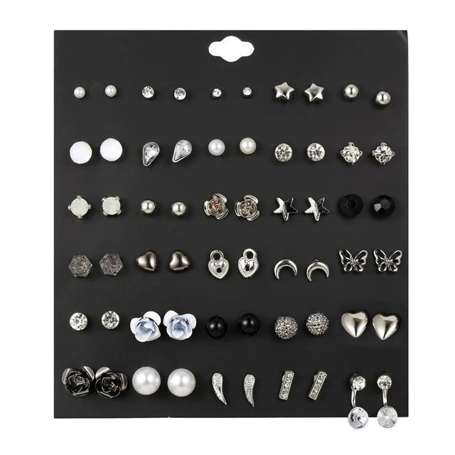 Mixed Earrings Set Earrings for Women Girls' Ear Studs