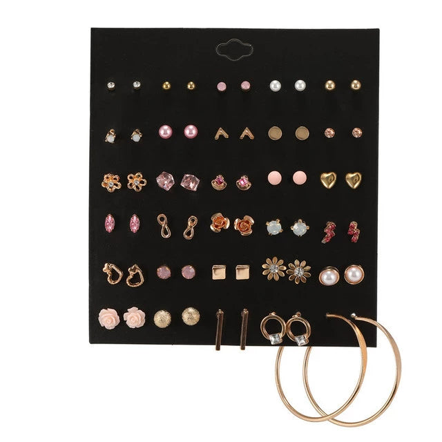 Mixed Earrings Set Earrings for Women Girls' Ear Studs