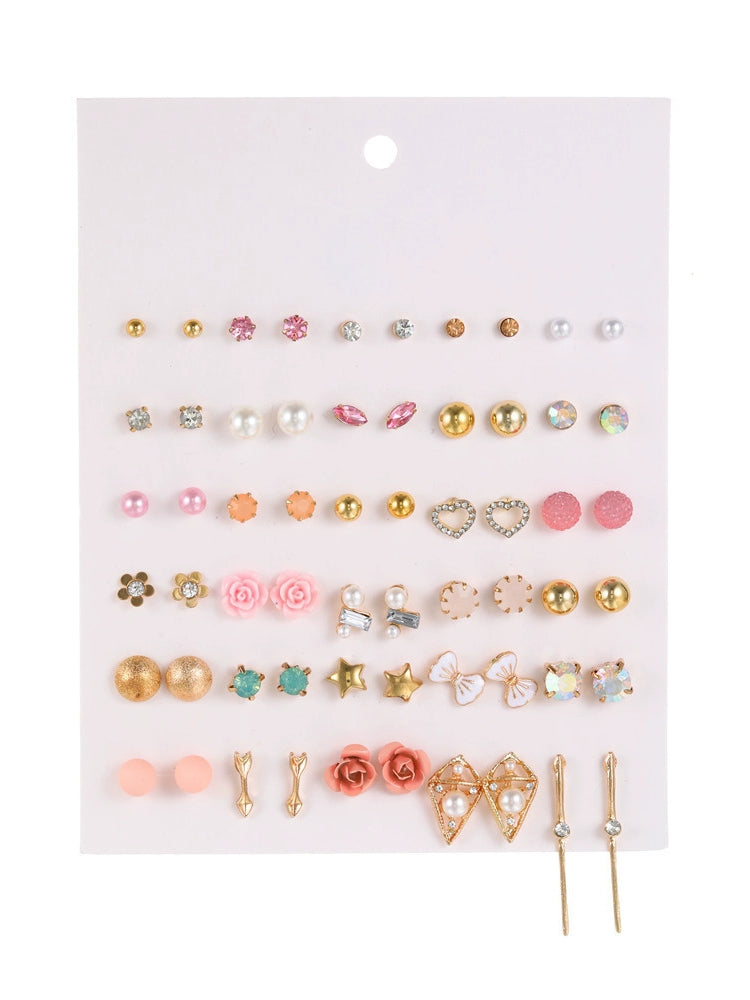 Mixed Earrings Set Earrings for Women Girls' Ear Studs