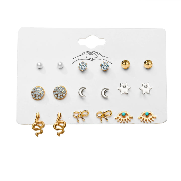 Ins Set Trendy Women's Small Exquisite Fancy Ear Studs