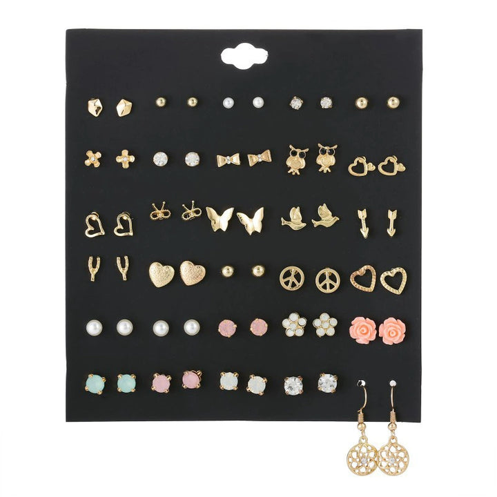 Mixed Earrings Set Earrings for Women Girls' Ear Studs