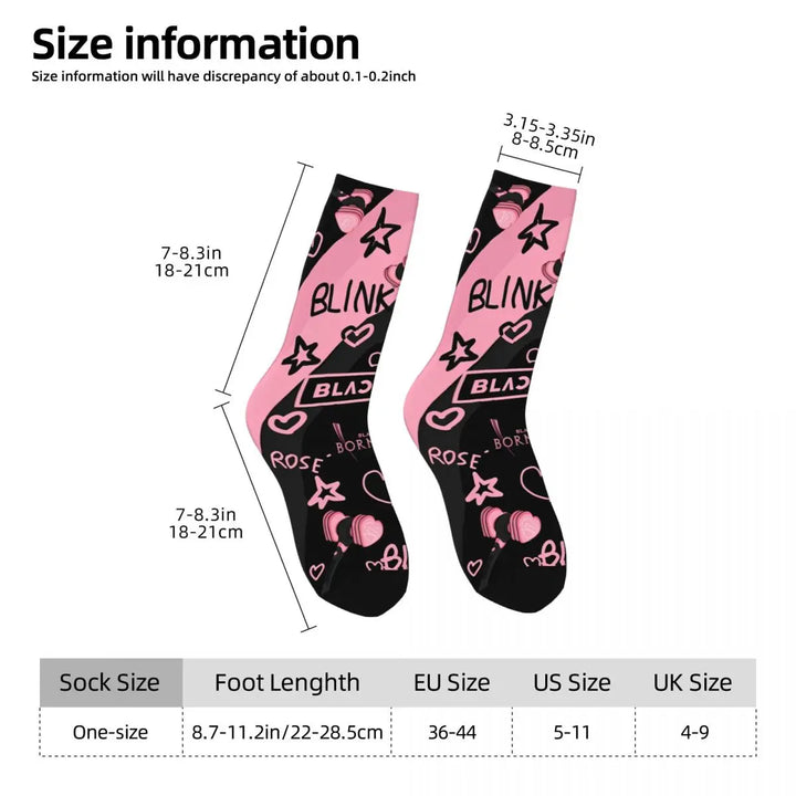 Blacks Girl Pinks Group K-Pop Socks