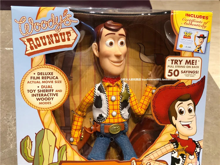 Disney Pixar Toy Story 4 Woody Action Figures Slinky Dog Action Figures Talking English Movie Sound Doll  Kids Birthday Gift