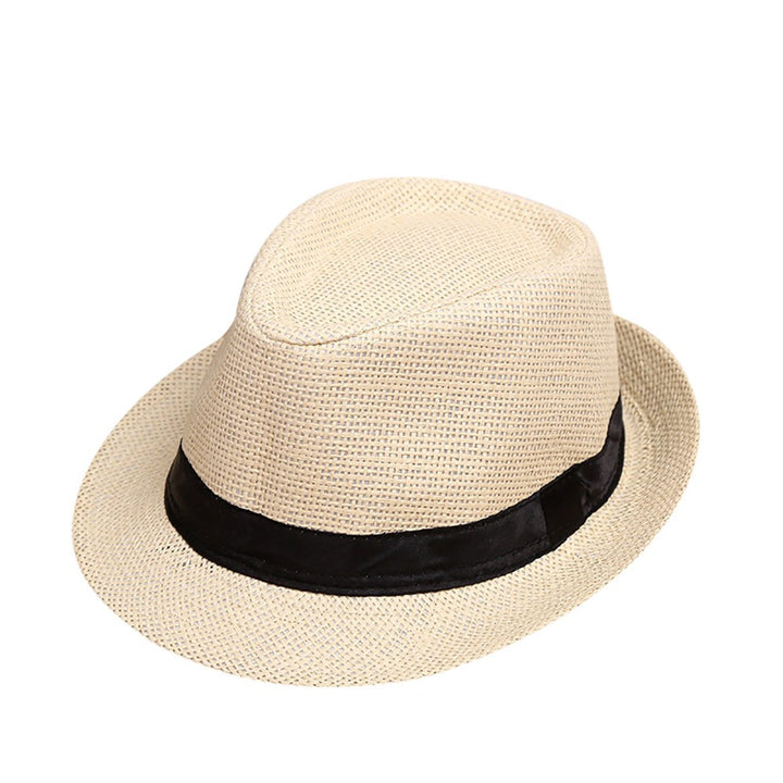 Children Kids Summer Beach Straw Hat Girls Boys Sunhat Jazz Panama Trilby Fedora Hat Gangster Cap Outdoor Breathable Hats кепка