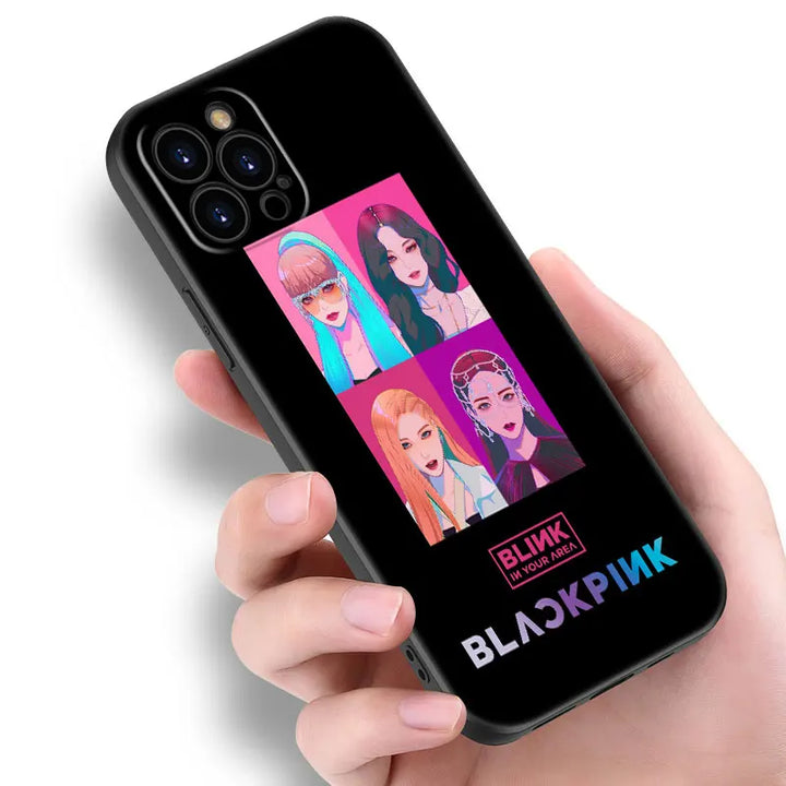 Kpop B-BLACK-P-Pink Phone Case For Honor 90 200 Lite X7B X6 X8B X6A X6S X7A X8A X9A X9B X5 Plus 70 20 Pro Lite Cartoon Cover