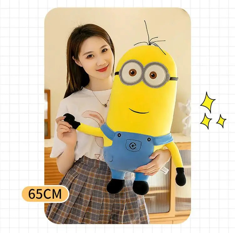 Cute Minions Movie Characters Yellow Plush Toys Bob Stuart In Jeans Soft Dolls Toys & Hobbies Christmas Birthday Gift 1pcs