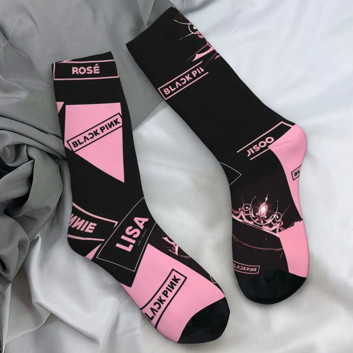 Blacks Girl Pinks Group K-Pop Socks