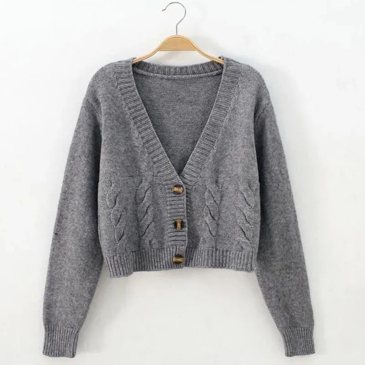 Lucyever Solid Short Cardigans Sweater Women 2022 Spring New Single Breasted Knitted Jumpers Tops Causal Long Sleeve Cardigan