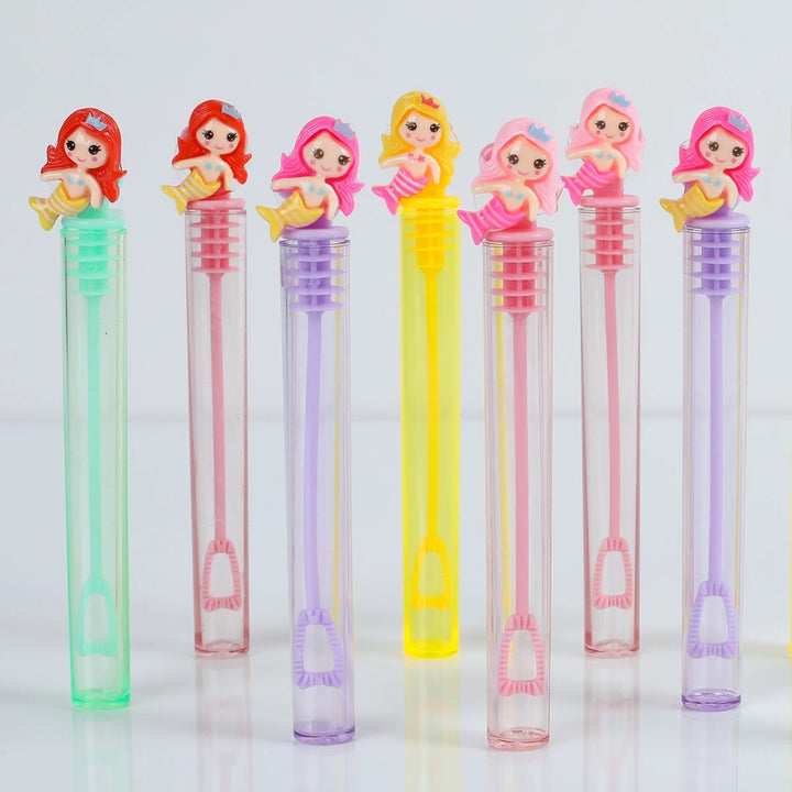 10 pcs Mermaid Bubble Tube Soap Bottle Little Mermaid Toy