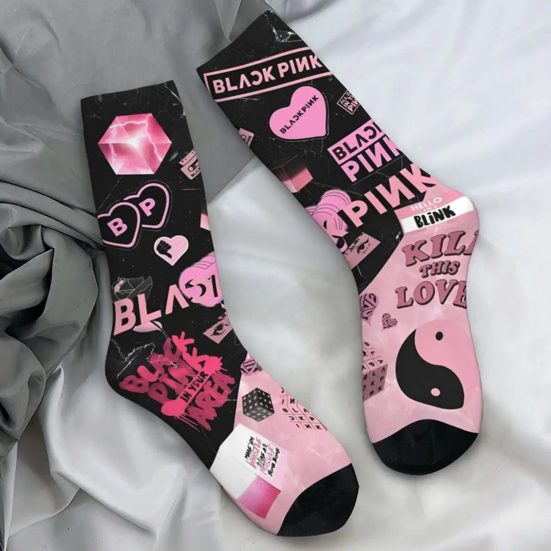 Blacks Girl Pinks Group K-Pop Socks