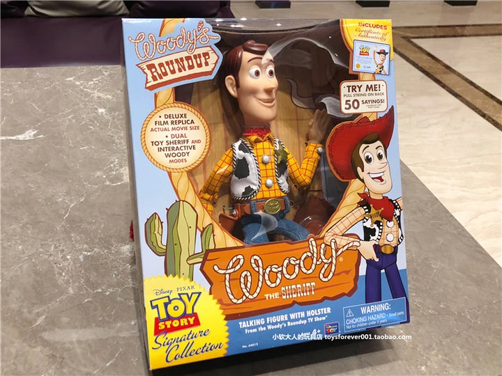 Disney Pixar Toy Story 4 Woody Action Figures Slinky Dog Action Figures Talking English Movie Sound Doll  Kids Birthday Gift