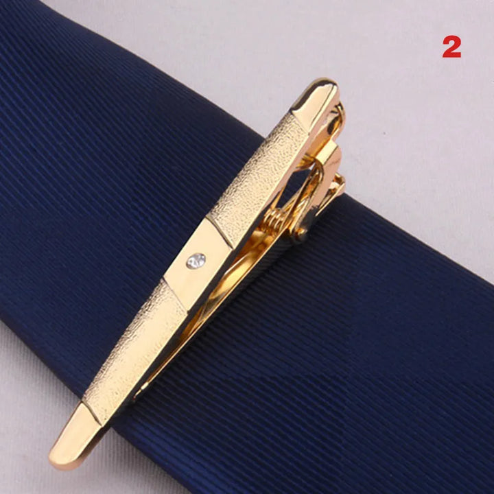 Men Metal Alloy Tie Clip Clamp Necktie Bar Clasp Wedding Bridegroom Business Fashion Formal Gifts