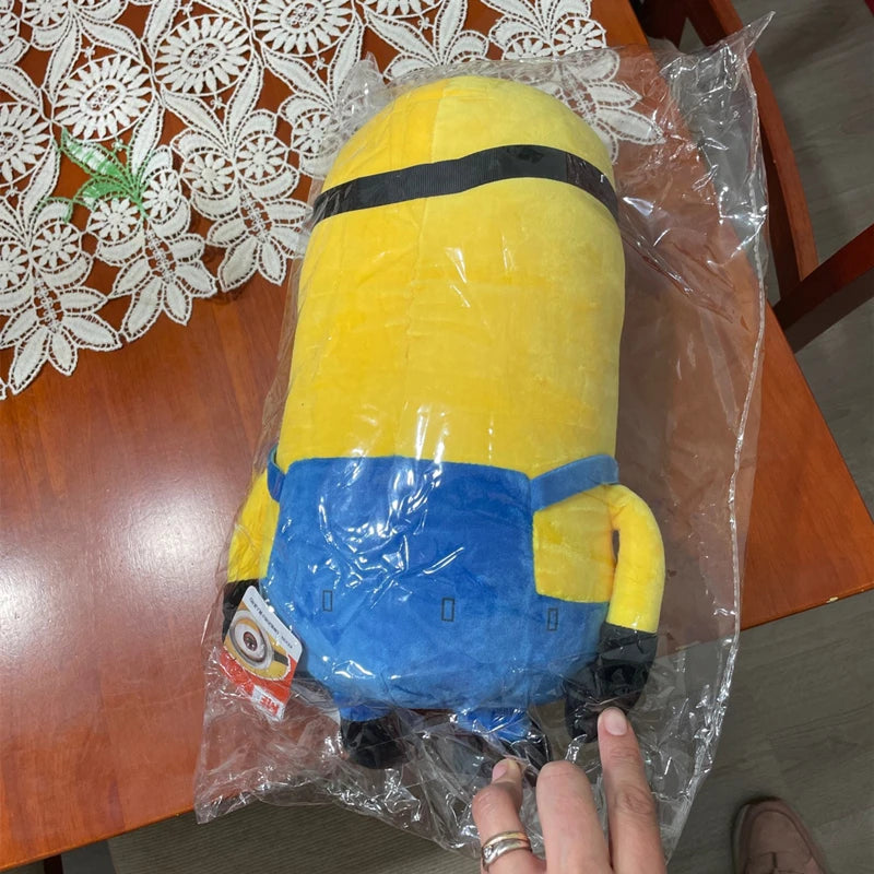 Cute Minions Movie Characters Yellow Plush Toys Bob Stuart In Jeans Soft Dolls Toys & Hobbies Christmas Birthday Gift 1pcs