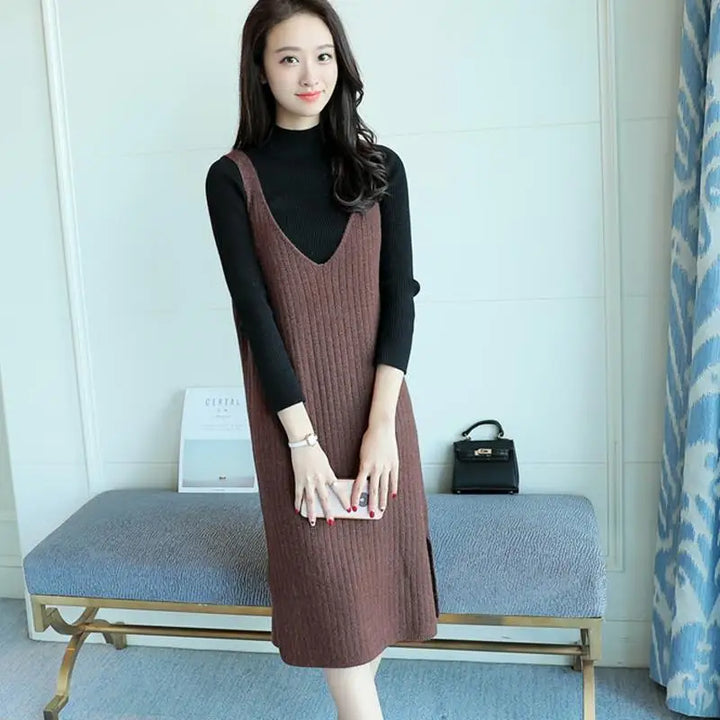 Women Sweater Vest Pull Femme Sweaters Ladies Autumn Clothes 2024 Vests Female Knitted Dress Loose Pullovers Outerwear E891