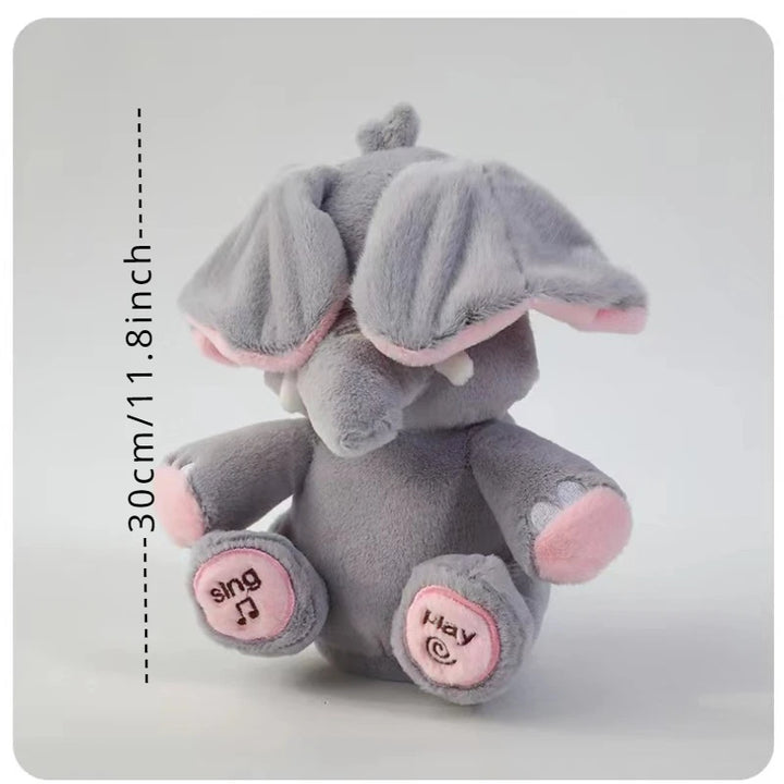 Animated Elephant Toys Plush Singing Elephant with Ears Moving Electric Plush Toy Cute Elephant Stuffed Animal Toy for Baby Gift