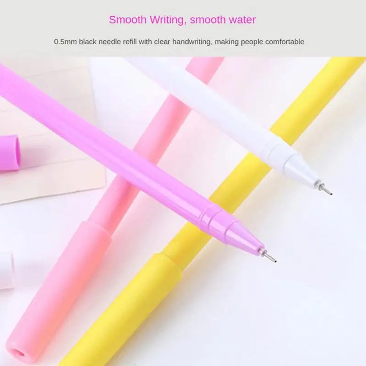 Novelty Cute Pens Kawaii Funny Luxury Gel Ink Pen Writing Girl Stationery Ballpoint School Office Supply Teacher Gift