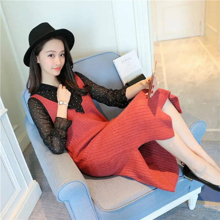 Women Sweater Vest Pull Femme Sweaters Ladies Autumn Clothes 2024 Vests Female Knitted Dress Loose Pullovers Outerwear E891