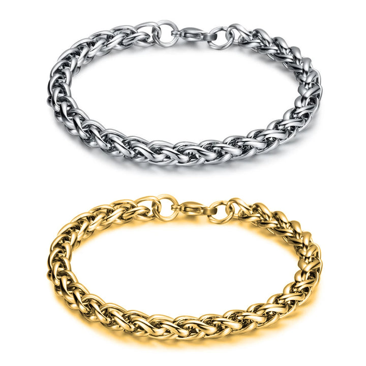 19-21cm Classic Curb Cuban Bracelet For Men Jewelry Stainless Steel Dragon Link Chain Bracelets Hand Jewelry Anklet Gifts