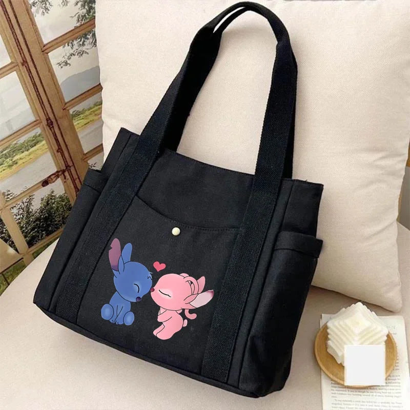 Cute Stitch Tote Bag Women's Bags Large Capacity Bags for Women Handbags Tote Bags Lady Bag Hand Bag Stitch Disney Ladies Purse