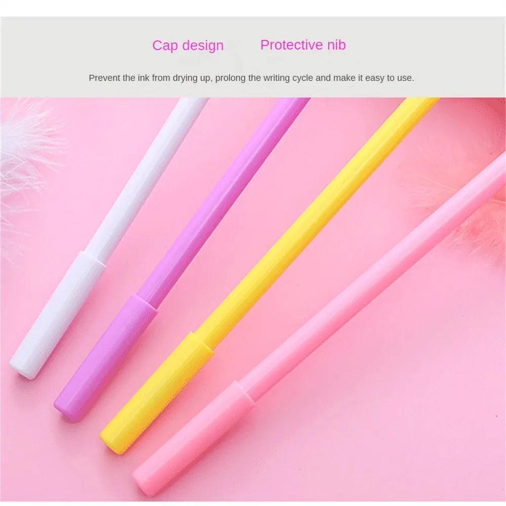 Novelty Cute Pens Kawaii Funny Luxury Gel Ink Pen Writing Girl Stationery Ballpoint School Office Supply Teacher Gift