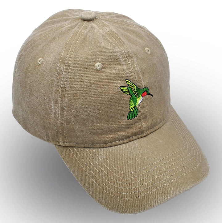 HUMMINGBIRD Dad Hat Embroidery Wildlife Bird Cap Cute Bird Baseball Cap Mom Hats Retro Woman Sun Hat Trucker Hat