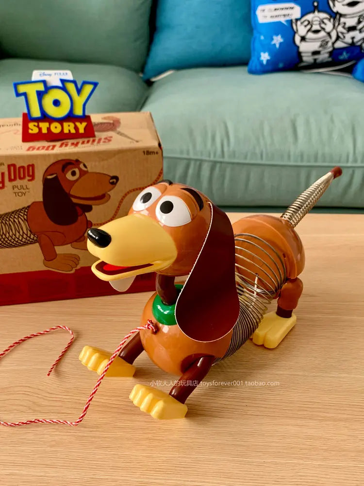 Disney Pixar Toy Story 4 Woody Action Figures Slinky Dog Action Figures Talking English Movie Sound Doll  Kids Birthday Gift