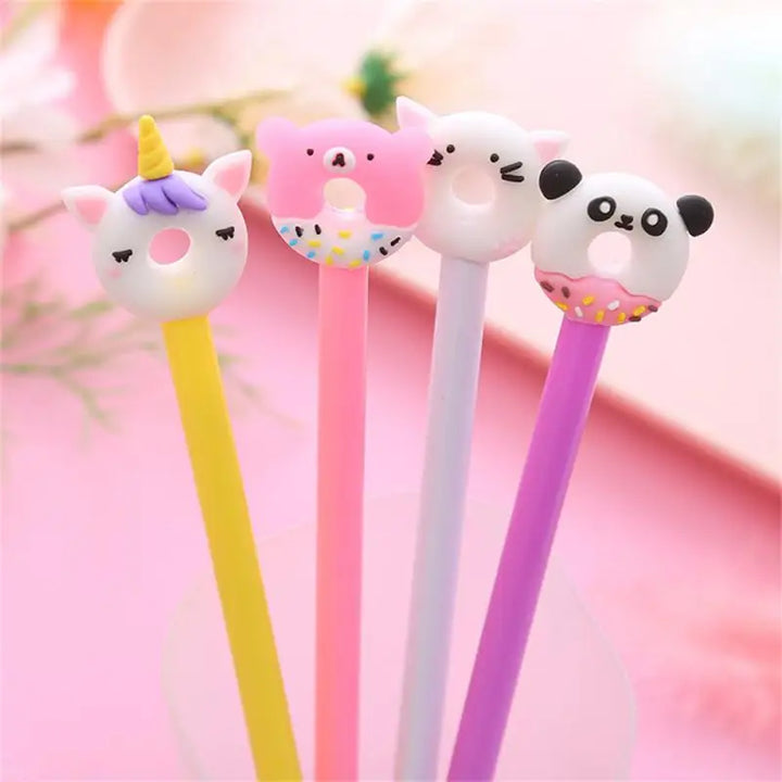 Novelty Cute Pens Kawaii Funny Luxury Gel Ink Pen Writing Girl Stationery Ballpoint School Office Supply Teacher Gift