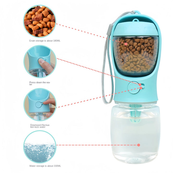 Dog / Cat  Portable Feeding and Watering dispenser