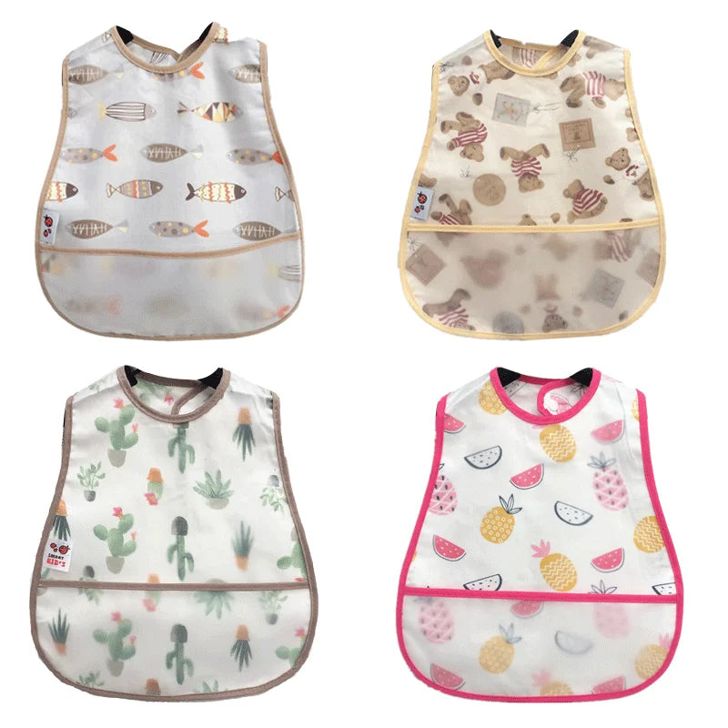 Cute Cartoon Pattern Adjustable Baby Bibs / Burp Cloths