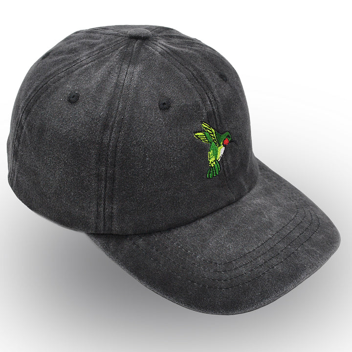 HUMMINGBIRD Dad Hat Embroidery Wildlife Bird Cap Cute Bird Baseball Cap Mom Hats Retro Woman Sun Hat Trucker Hat