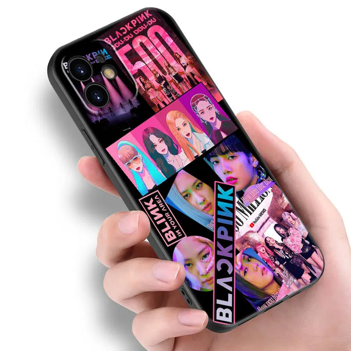 Kpop B-BLACK-P-Pink Phone Case For Honor 90 200 Lite X7B X6 X8B X6A X6S X7A X8A X9A X9B X5 Plus 70 20 Pro Lite Cartoon Cover