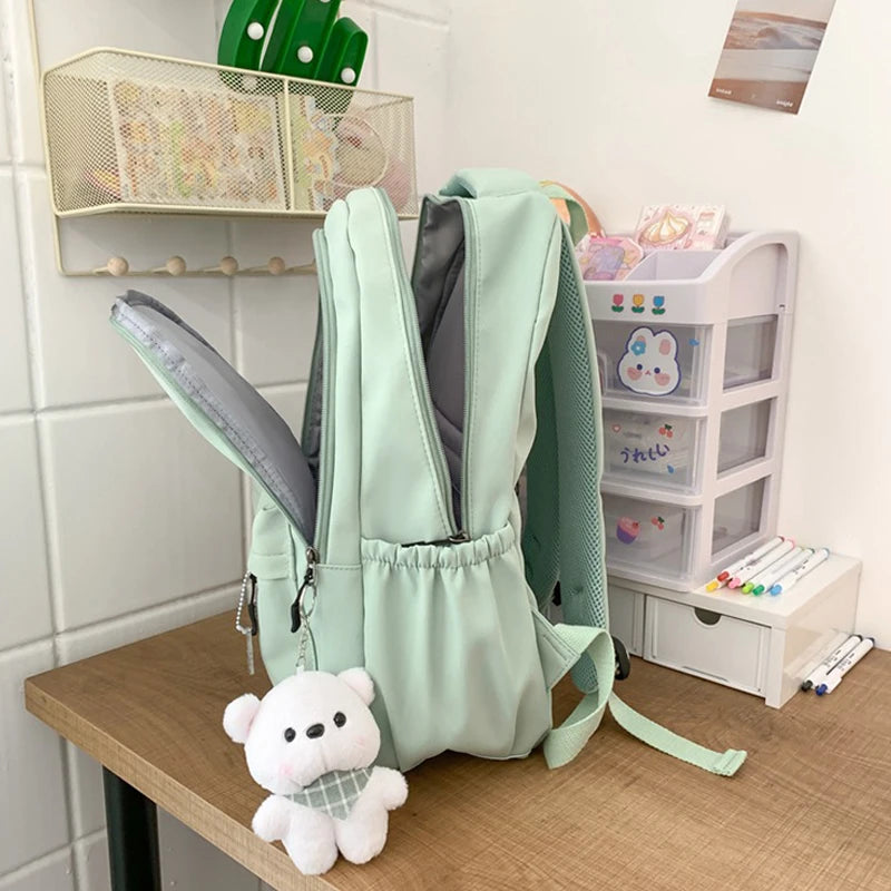 New Female Fashion Lady High Capacity Waterproof College Backpack Trendy Women Laptop School Bags Cute Girl Travel Book Bag Cool