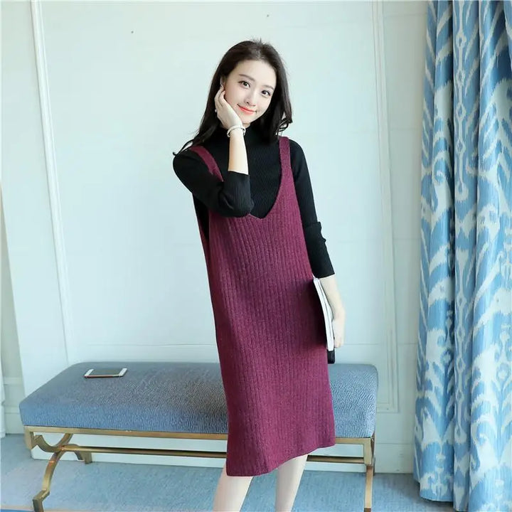 Women Sweater Vest Pull Femme Sweaters Ladies Autumn Clothes 2024 Vests Female Knitted Dress Loose Pullovers Outerwear E891