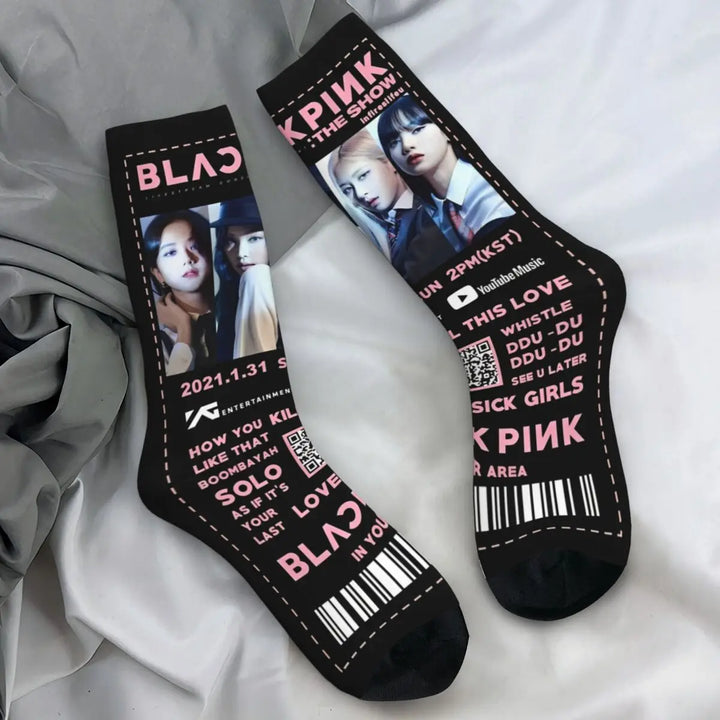 Blacks Girl Pinks Group K-Pop Socks