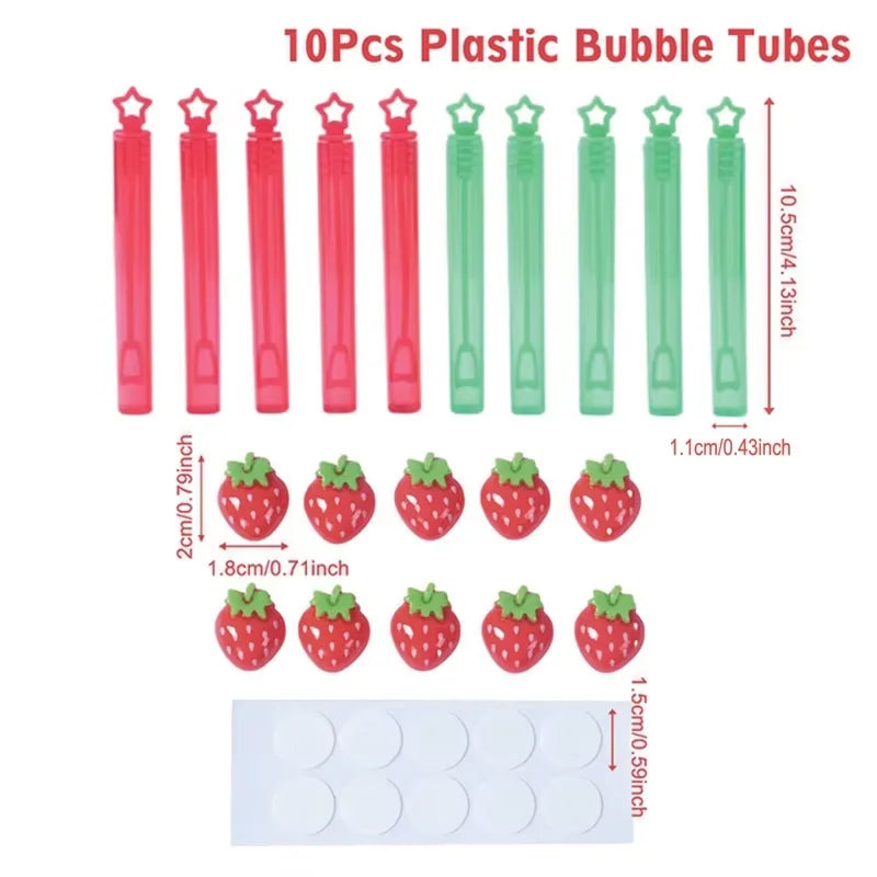 10 pcs Mermaid Bubble Tube Soap Bottle Little Mermaid Toy