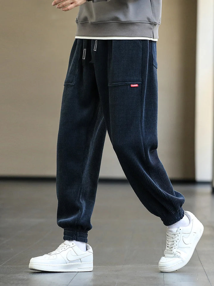 8XL Corduroy Baggy Sweatpants - Autumn/Winter Men's Fashion