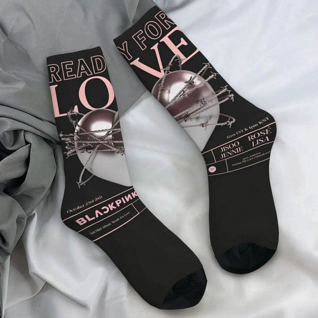 Blacks Girl Pinks Group K-Pop Socks