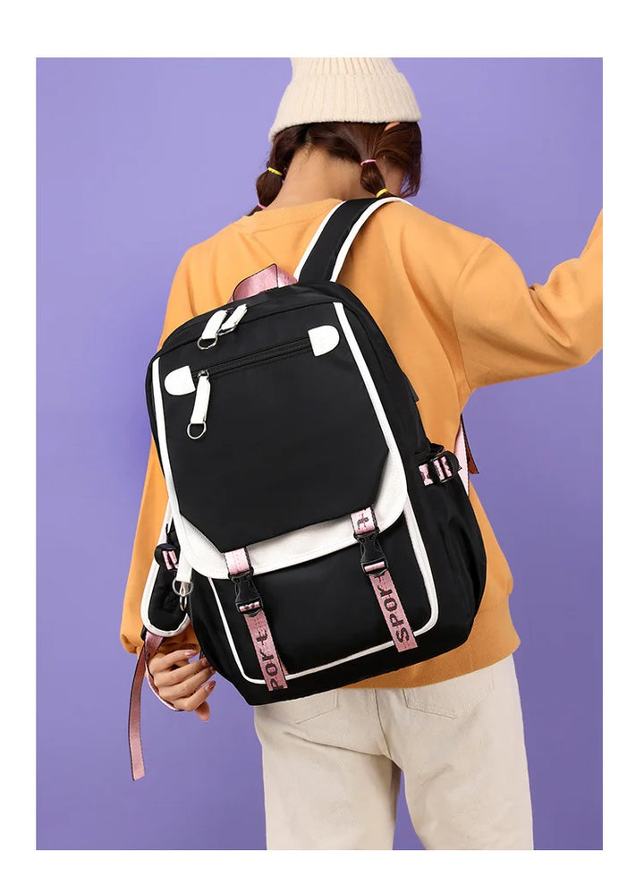 K-POP Elements Pattern Fashion Casual Backpack