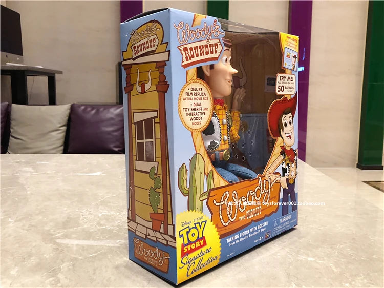 Disney Pixar Toy Story 4 Woody Action Figures Slinky Dog Action Figures Talking English Movie Sound Doll  Kids Birthday Gift