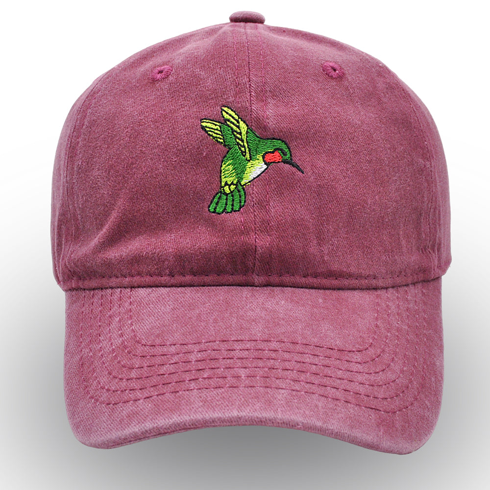 HUMMINGBIRD Dad Hat Embroidery Wildlife Bird Cap Cute Bird Baseball Cap Mom Hats Retro Woman Sun Hat Trucker Hat