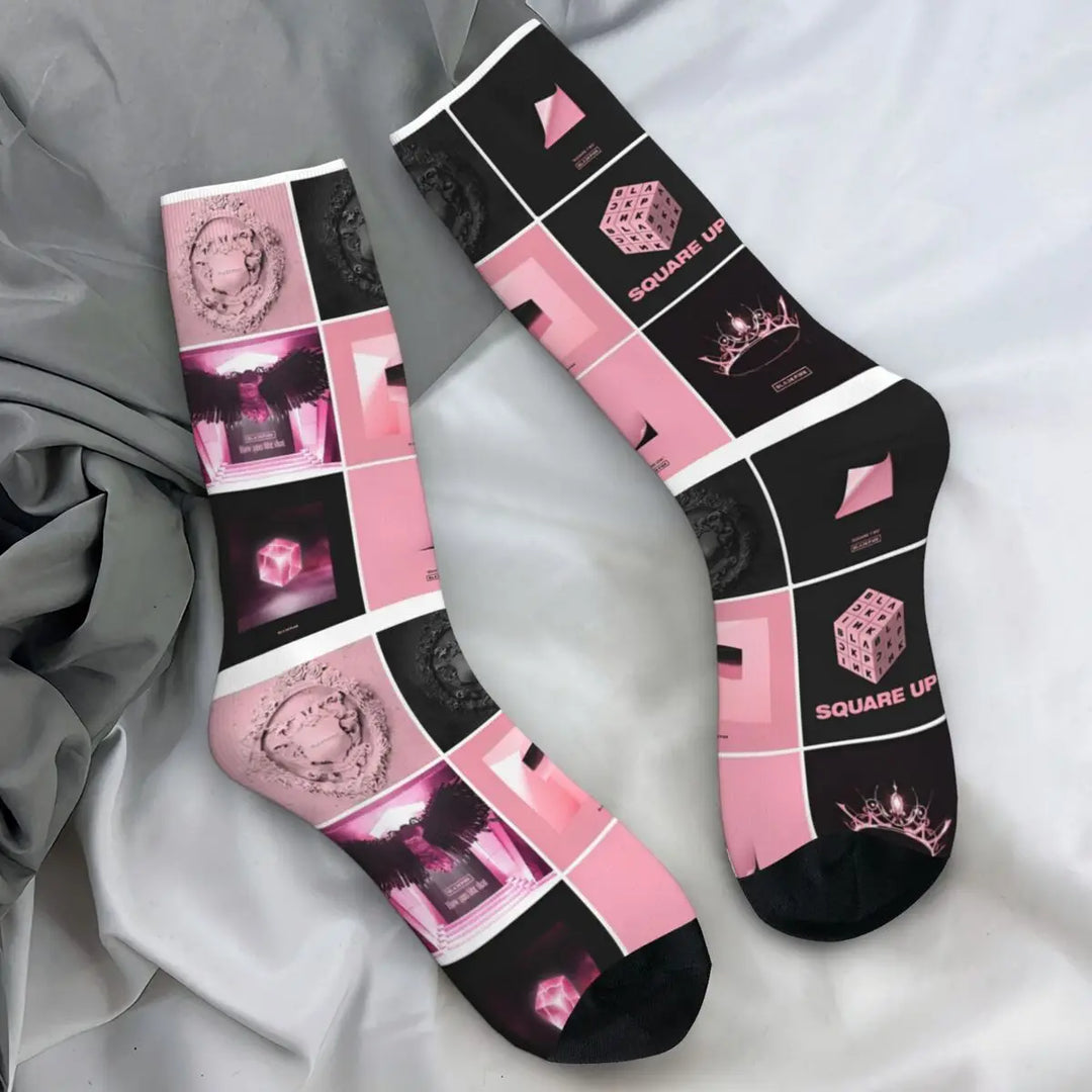 Blacks Girl Pinks Group K-Pop Socks