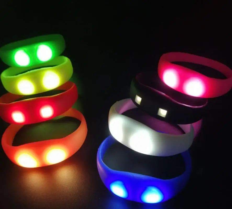 10pcs Glow in the Dark Bracelet Voice Sillcone Concert accessories